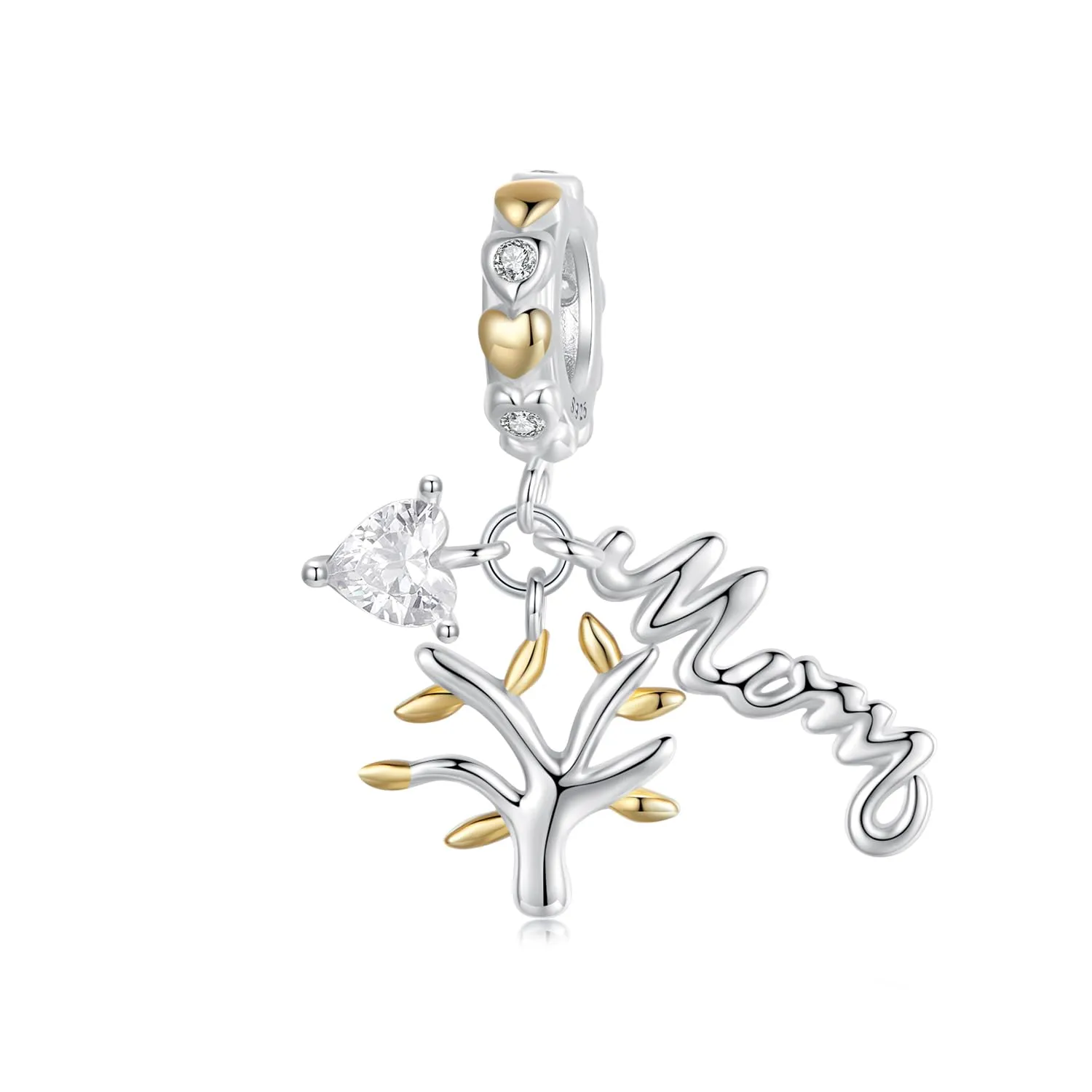 NINGAN 925 Argento Sterling Charm Albero Della Vita Perlina Ciondolo Compatibile Con Le Donne Braccialetto Fascino Perlina, Famiglia, Amici, Mamma Regalo Di Compleanno - immagine 1