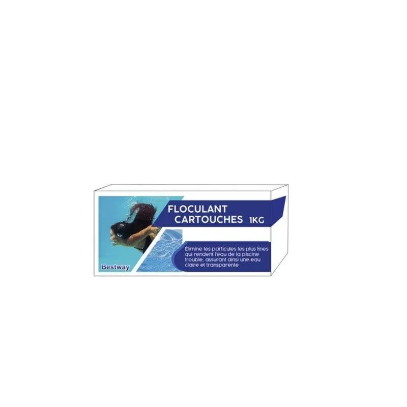 Cartuccia Flocculante Bestway 8x125 g Clarificante Duraturo - immagine 1