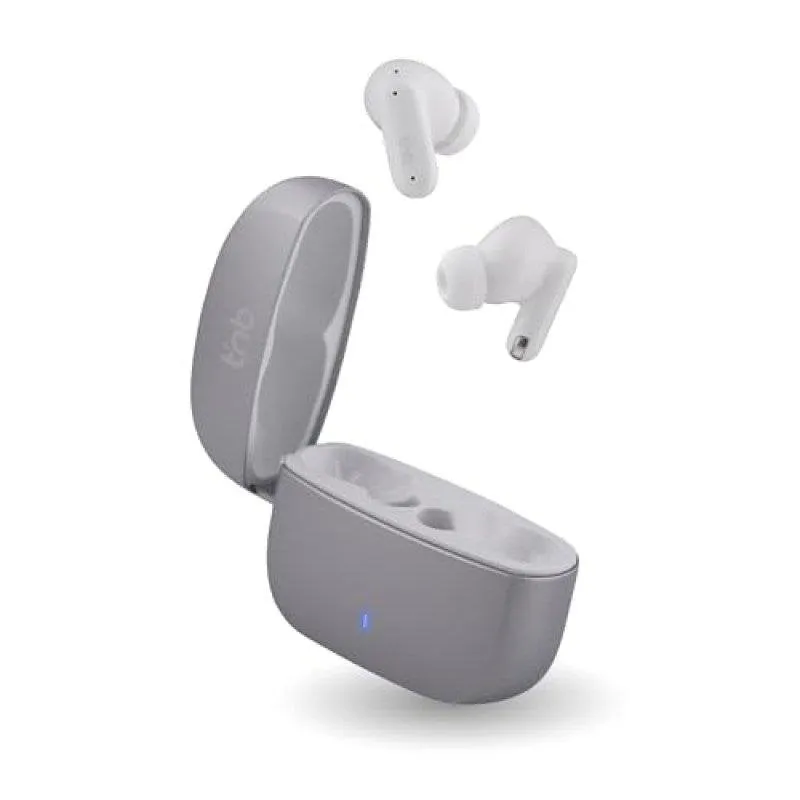 Auricolari TnB Tws Zip wireless Bluetooth con cancellazione rumore attiva grigio - immagine 1