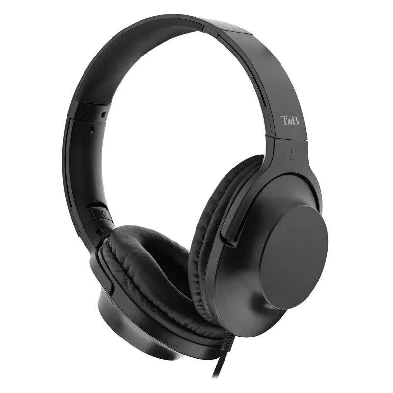 Cuffie TnB con cavo jack 3,5 mm TV uso prolungato nero - immagine 1