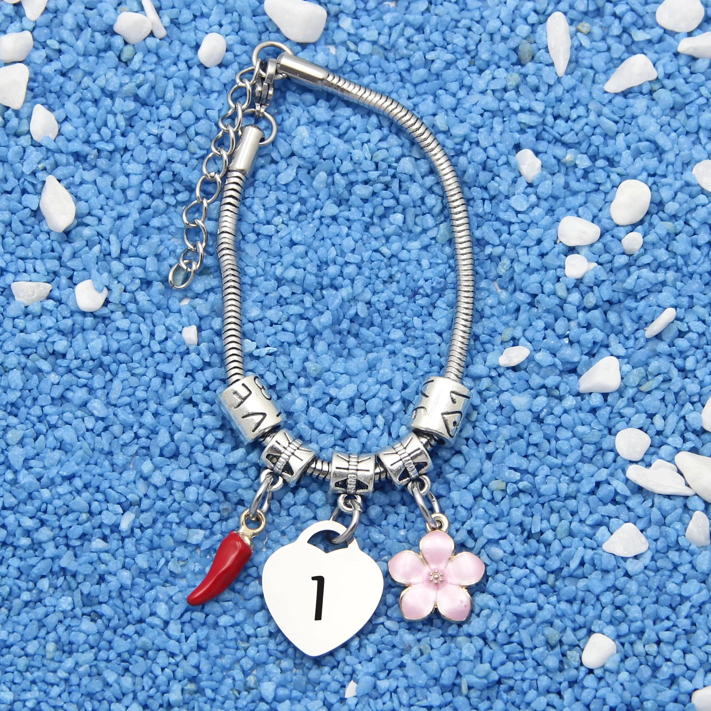 GUOYU Bracciale con Lettera Iniziale I,Bracciale Braccialetto Donna,Regalo Natale per Amica Collega Mamma Nonna Sorella, Regalo Compleanno Laurea Donna - immagine 4
