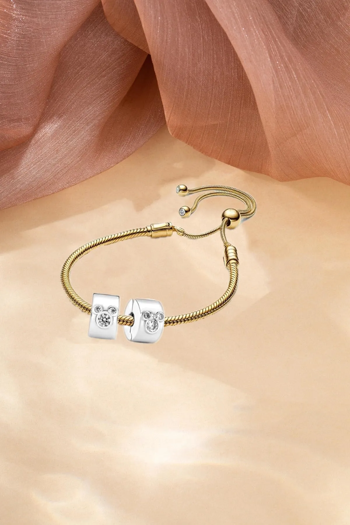 WEIMU Charms Ferma-perle in vero argento sterling 925 per bracciali, ferma-ciondoli per braccialetti con perle, perle ferma-ciondoli, m, Argento sterling, Zirconia cubica - immagine 2