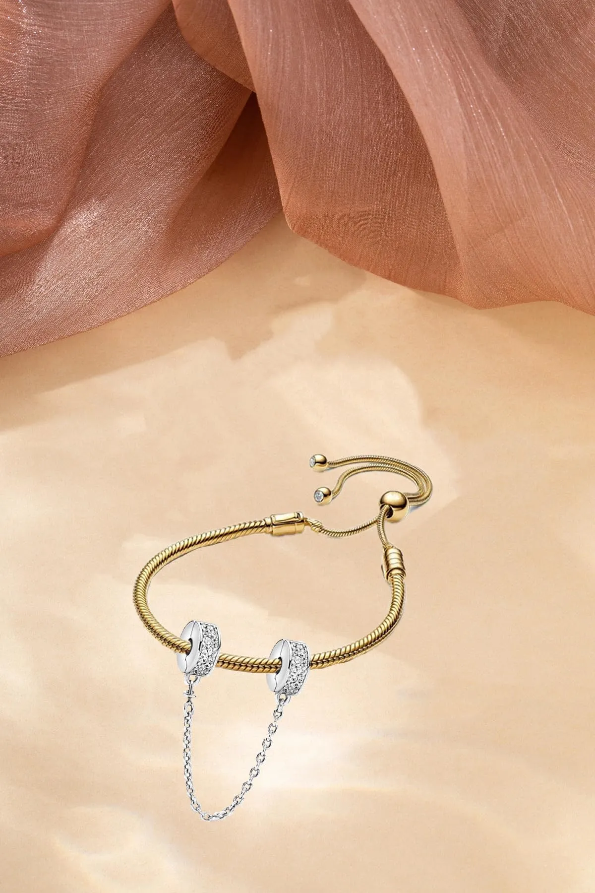 WEIMU Charms Ferma-perle in vero argento sterling 925 per bracciali, ferma-ciondoli per braccialetti con perle, perle ferma-ciondoli, m, Argento sterling, Zirconia cubica - immagine 2