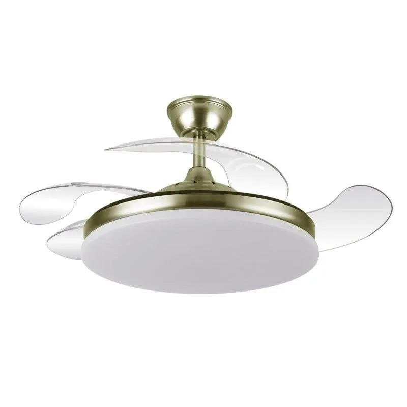Ventilatore da Soffitto con Luce LED Yatek Kala 59W 107cm 6 Velocità Pale Retrattili Telecomando - immagine 1