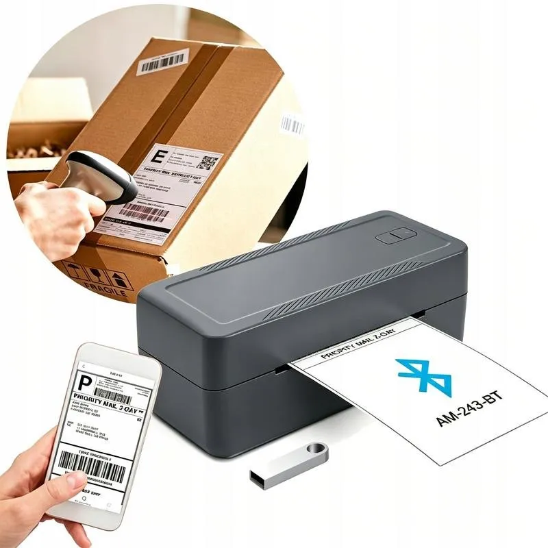Stampante termica Bluetooth USB Zenwire TD-401 per etichette veloci - immagine 1