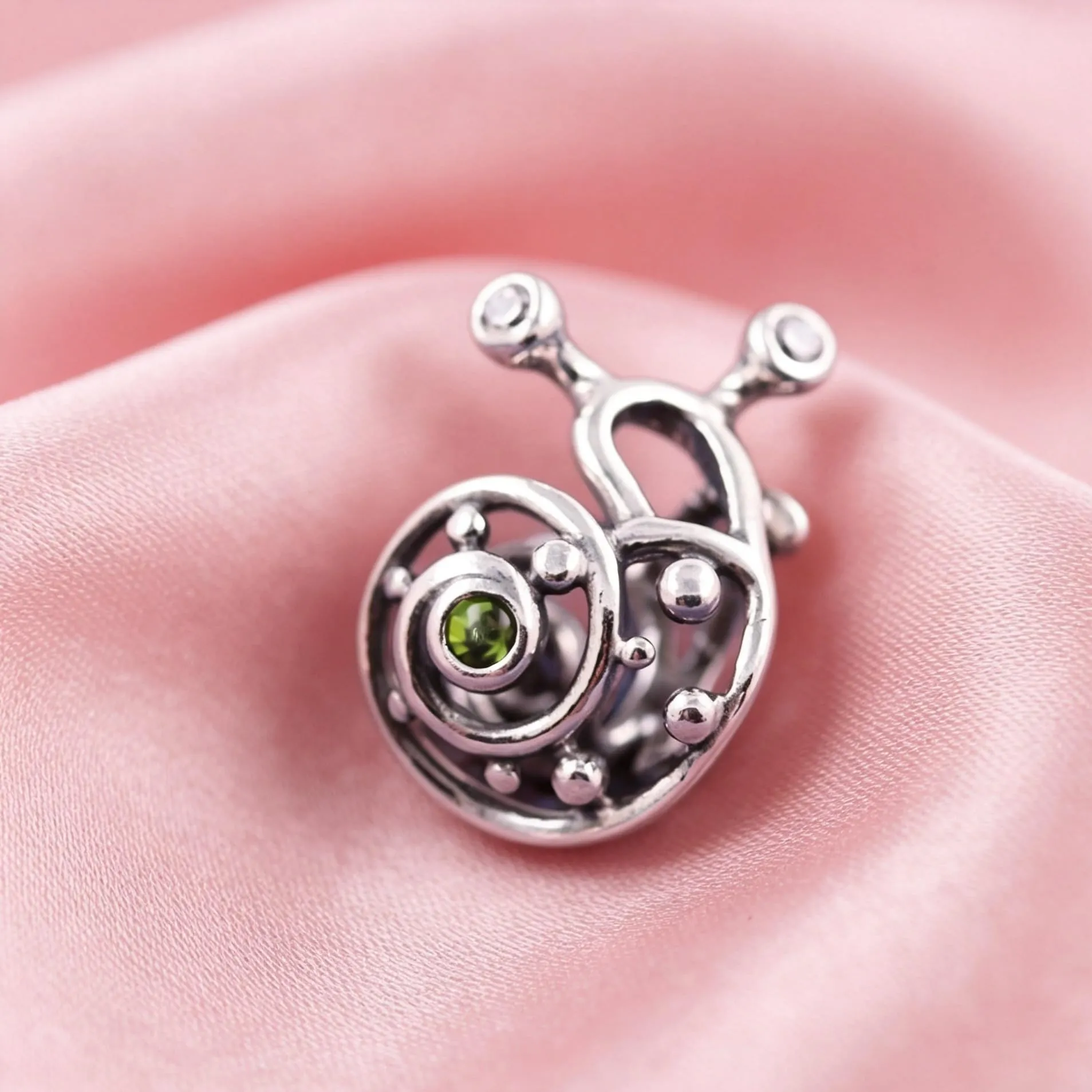 WEIMU Charms in Argento Sterling S925 per Braccialetti, Ciondolo Stopper, Beads Charms, Compatibile con Braccialetti e Collane Europei per Donne, m, Argento sterling, Zirconie sintetico - immagine 3