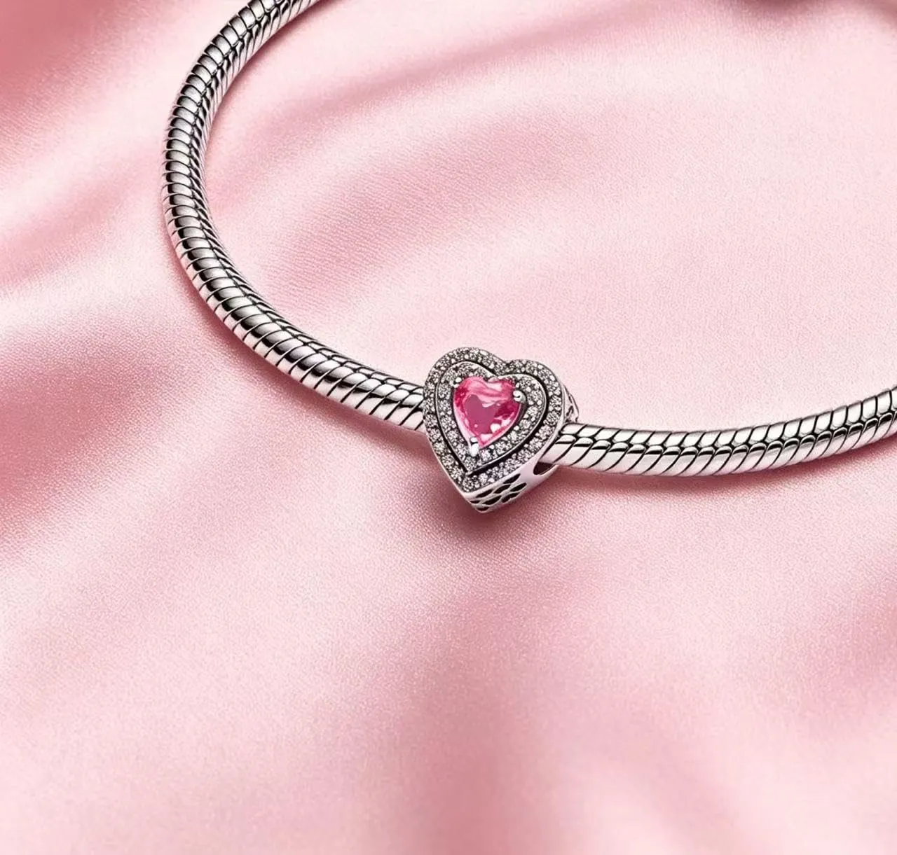 WEIMU Charm in Argento S925 per Braccialetti, Ciondolo Stopper, Charm con Perle, Compatibile con Braccialetti e Collane Europei per Donne, m, Argento sterling, Zirconie sintetico - immagine 4