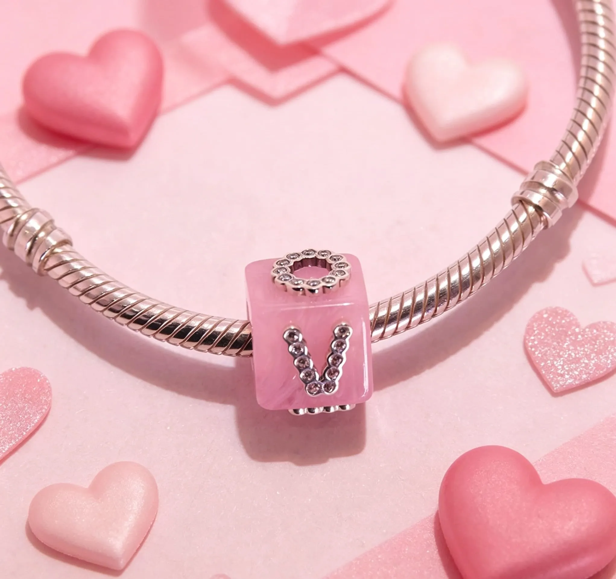 WEIMU Charm in Argento S925 per Braccialetti, Ciondolo Stopper, Charm con Perle, Compatibile con Braccialetti e Collane Europei per Donne, m, Argento sterling, Zirconie sintetico - immagine 2