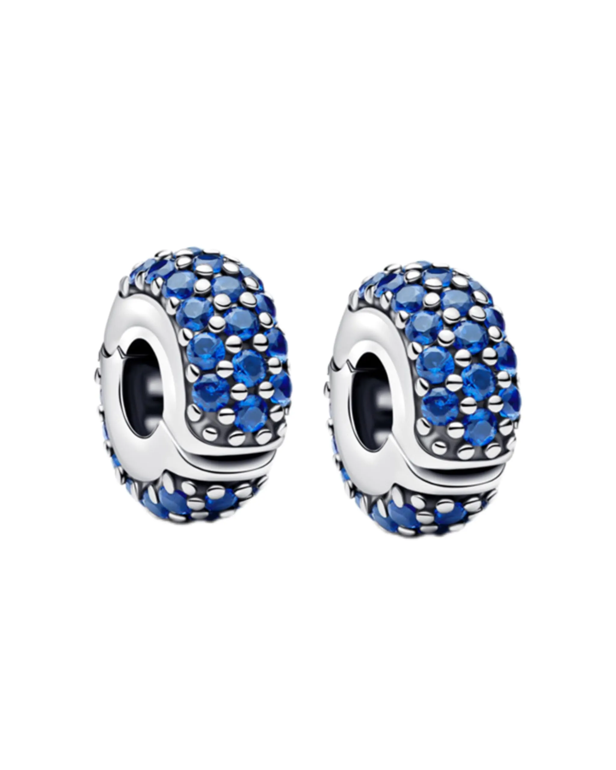 Charm di fermaglio WEIMU in argento sterling 925 per braccialetto con fermaglio in argento sterling 925 e clip in gomma per perno separatore di charm per charm a ciondolo per braccialetto, Medium - immagine 1