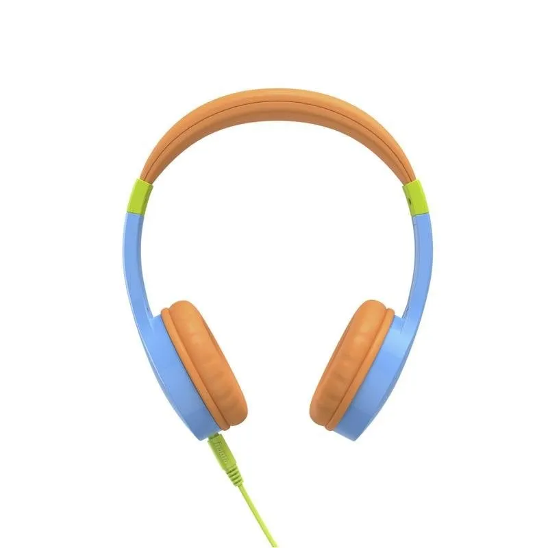 Cuffie Hama Kids Guard con cavo jack 3,5 mm per bambini blu arancione - immagine 1