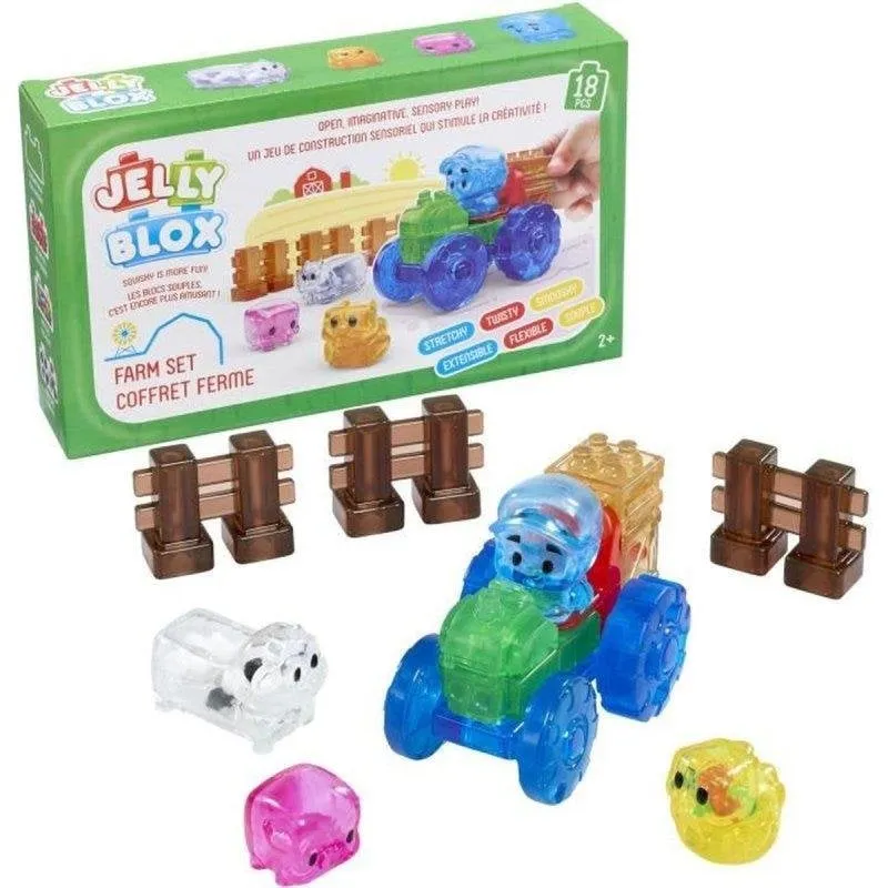 Goliath Jelly Blox Farm Set 18 Blocchi Flessibili + 4 Ricariche - immagine 1