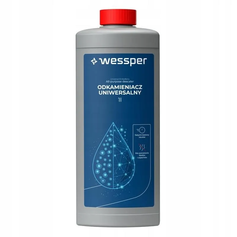 Detergente Anticalcare Liquido Wessper CleanMax 1000 ml Universale - immagine 1