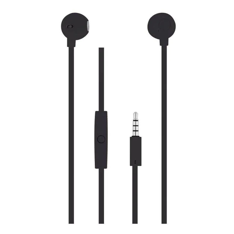 Auricolari TnB Sweet con microfono, cavo jack, semi intrauricolari neri - immagine 1