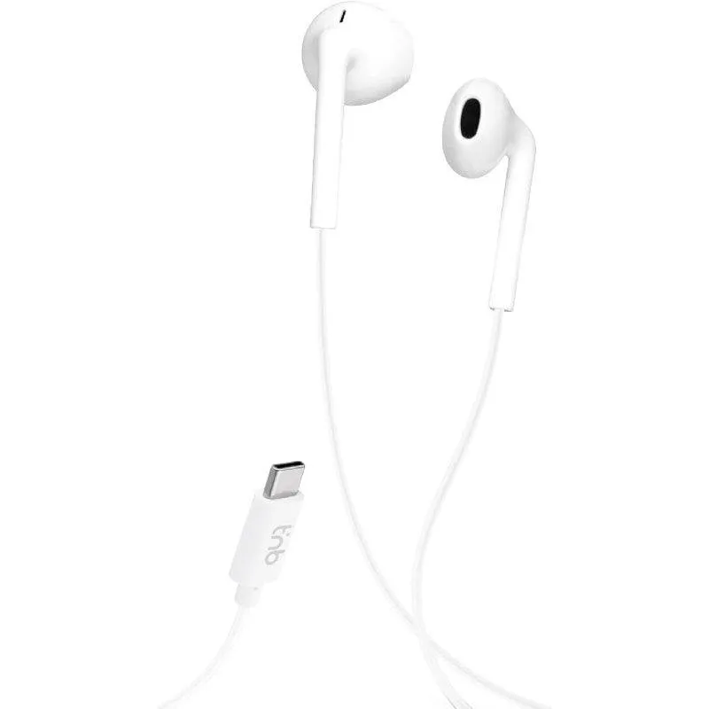 Auricolari TnB C-Buds cablati USB-C per chiamate e musica bianchi - immagine 1