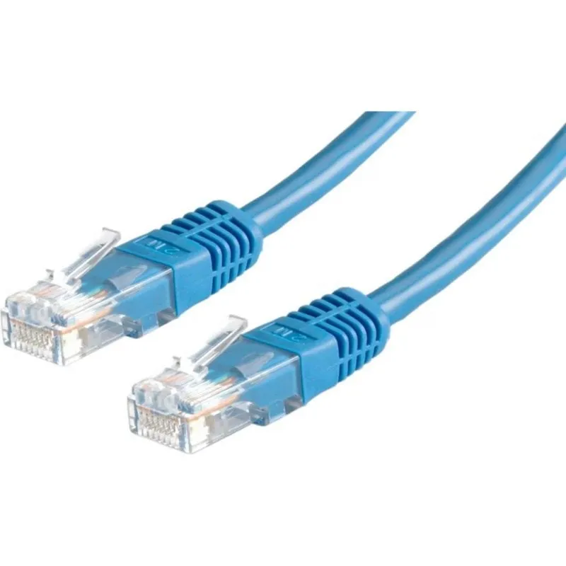 Cavo di rete Secomp CAT6 U/UTP RJ45 0,5 m Blu - immagine 1
