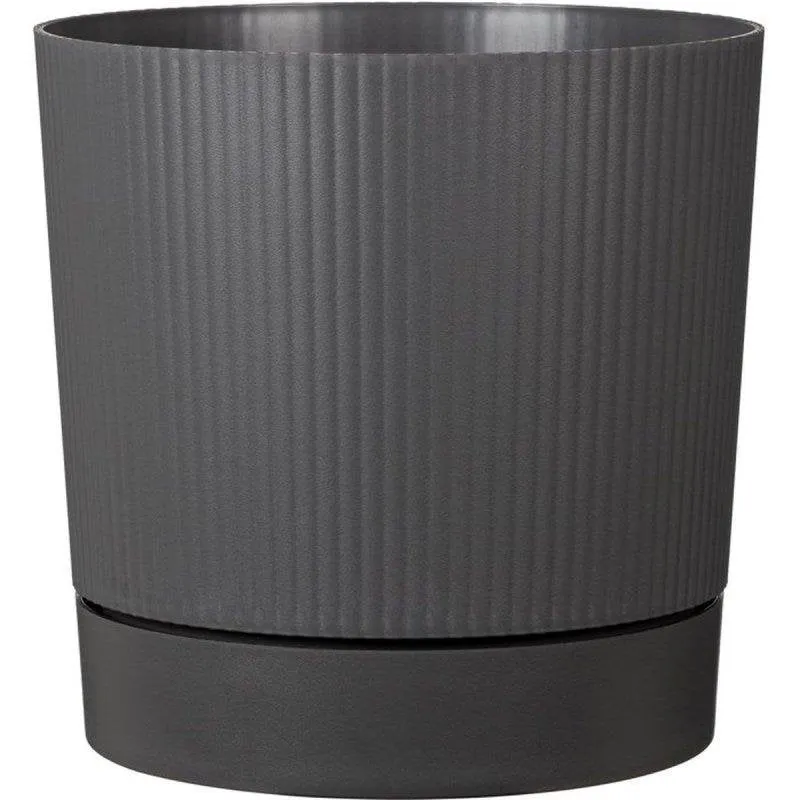 Vaso Garden ID LINO + RESERVE Grigio metallico - immagine 1