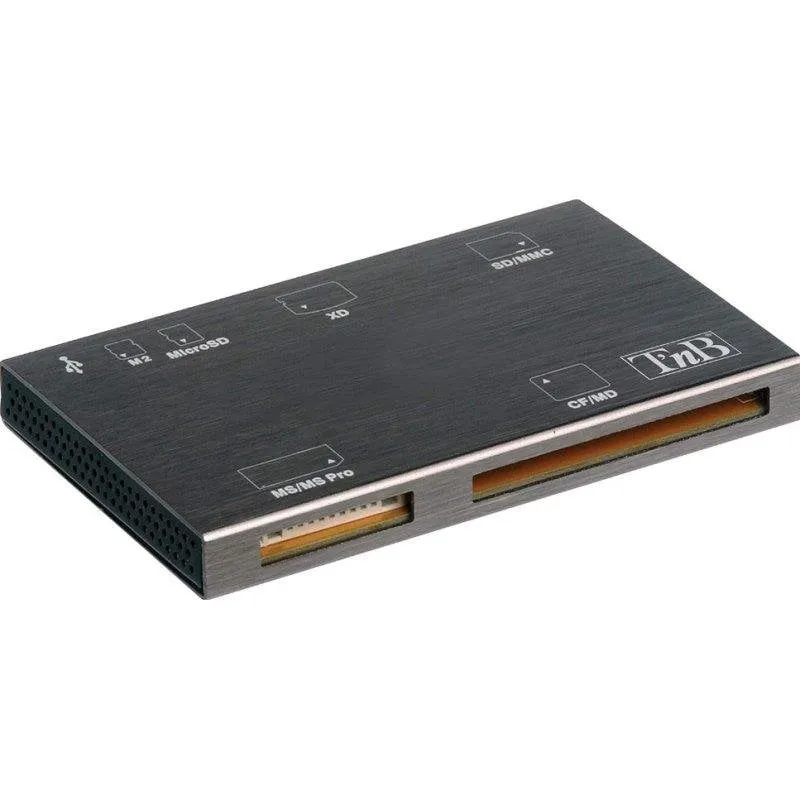 Lettore di schede di memoria TnB READERSD USB 2.0 480 Mbps Nero - immagine 1