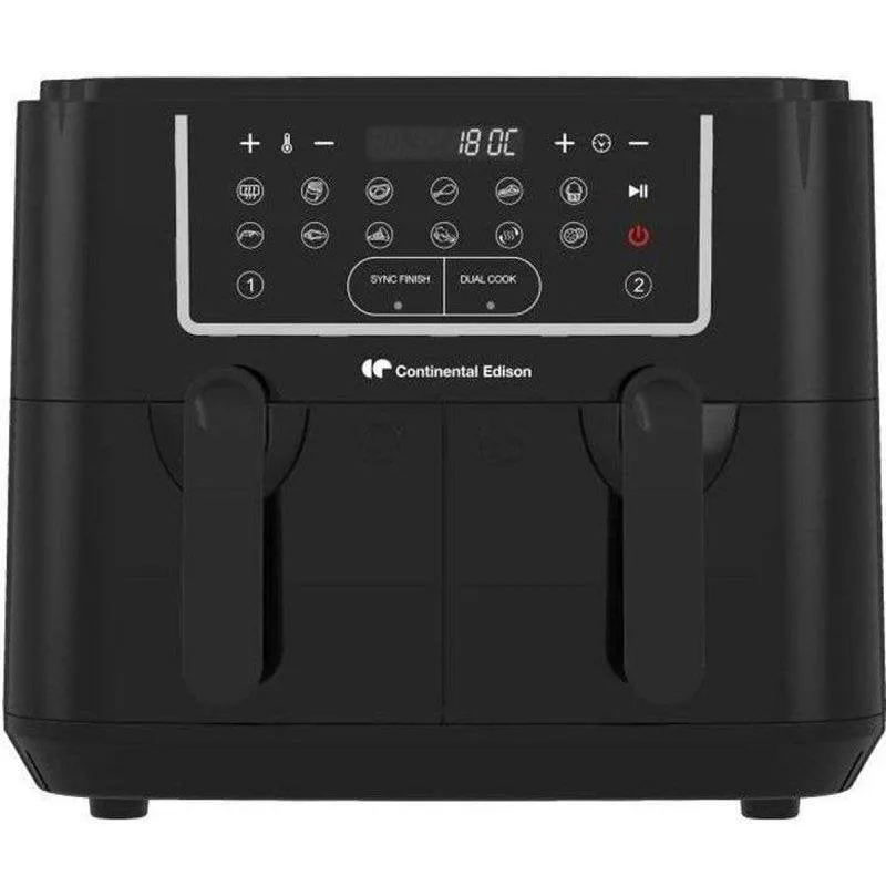 Friggitrice ad Aria Continental Edison CERFRSH24002CB Doppio Cestello 9 L 2400 W - immagine 1