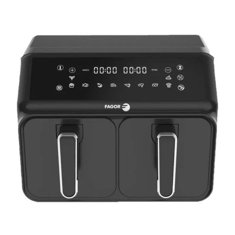 Friggitrice ad Aria Fagor FG2X4L Doppio Cestello 8 L 2200 W con SYNC - immagine 1