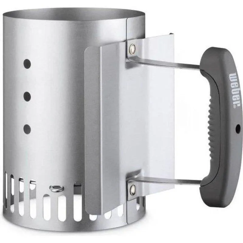 Accendigrilli Rapidfire Weber Acciaio Inox Grigio per Carbone - immagine 1