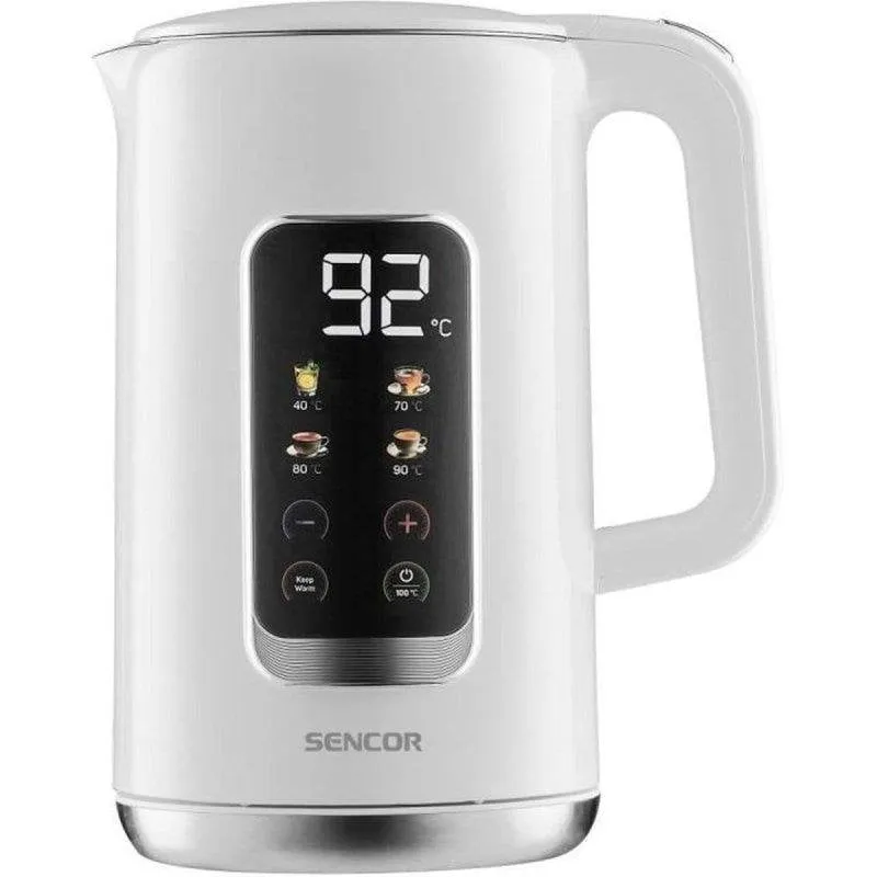 Bollitore Sencor SWK 0950WH 1,7 L Doppia Parete 2200 W Controllo LED - immagine 1