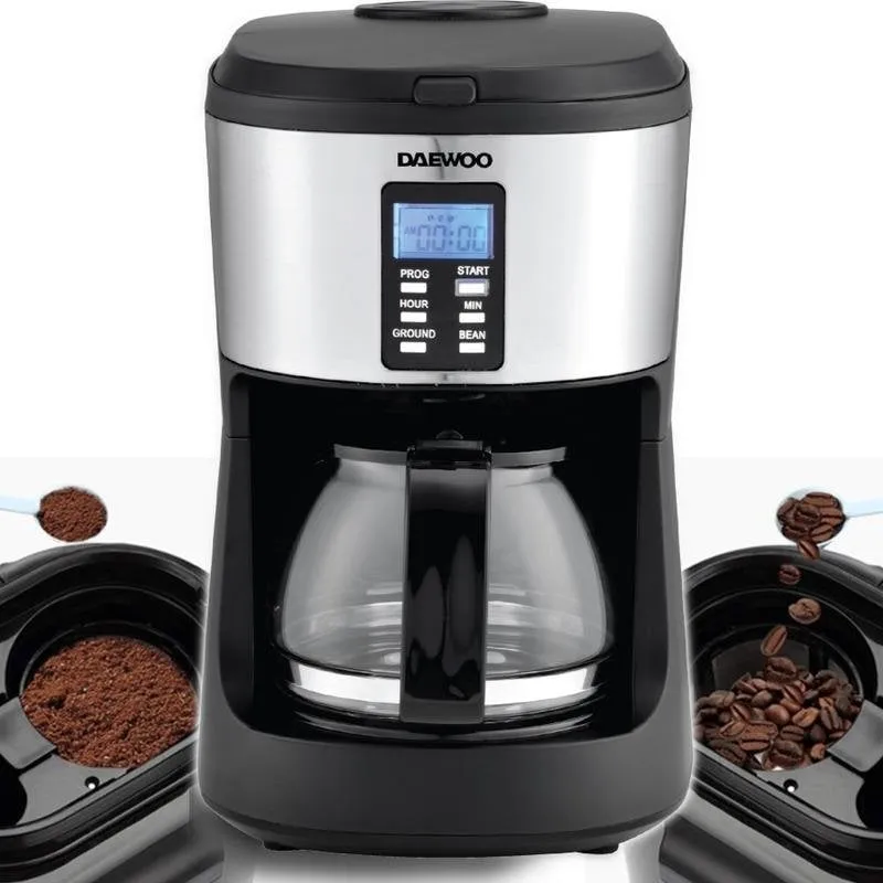 Caffettiera a filtro Daewoo DCM-1880N 0,75 L 6 Tazze con macinacaffè integrato - immagine 1