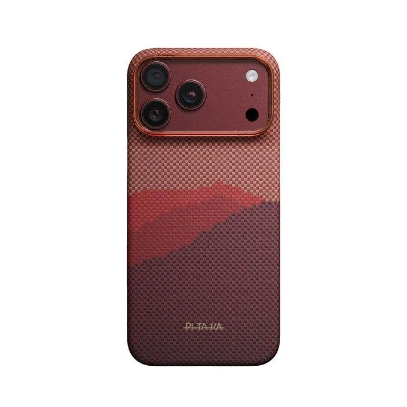 Custodia PITAKA Edge Fibra di Aramide Colore Autumn Dusk per iPhone 18 Pro Max - immagine 1