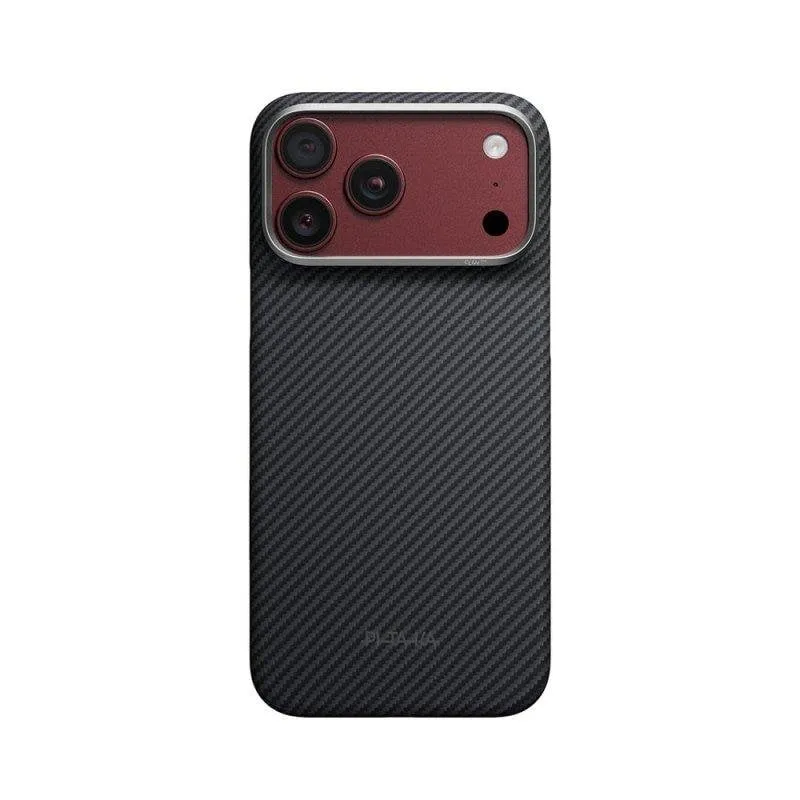 Cover PITAKA Edge Fibra di Aramide Nero/Grigio MagSafe per iPhone 18 Pro - immagine 1