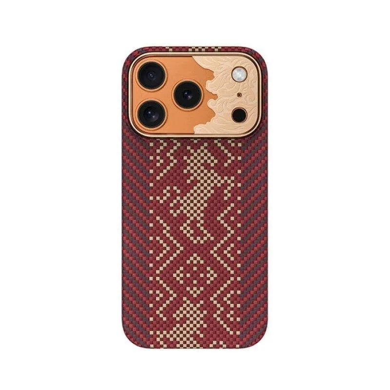 Custodia Benks Knight Air Fibra Aramide Kevlar Rossa Compatibile MagSafe iPhone 18 Pro Max - immagine 1