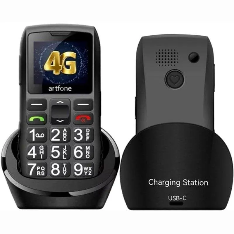 Artfone C1+ 4G 2.8" Tasti Grandi Pulsante SOS Nero - immagine 1
