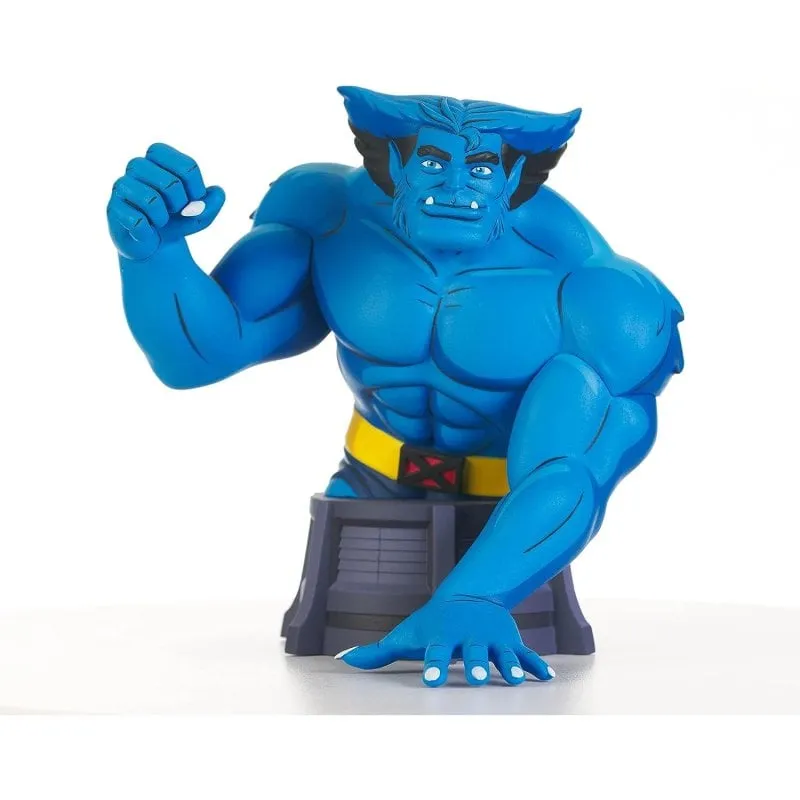 Statua Busto Marvel Diamond Select X-Men Bestia Resina 15 cm Edizione Limitata - immagine 1