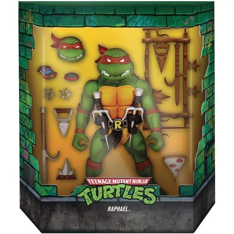 Action Figure Super7 Ultimate Raphael Versione 2 Articolata 18 cm Accessori - immagine 1