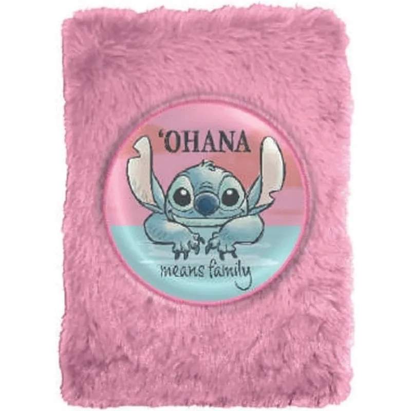 Quaderno Disney Stitch Lilo & Stitch Copertina Pelosa Rosa - immagine 1