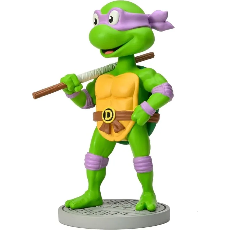 Figura Neca Donatello TMNT Head Knocker 16,5 cm Resina da Collezione - immagine 1