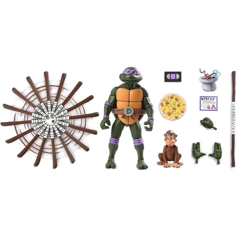 Figura Ultimate Donatello Does Machines TMNT Snodabile 18 cm Accessori - immagine 1