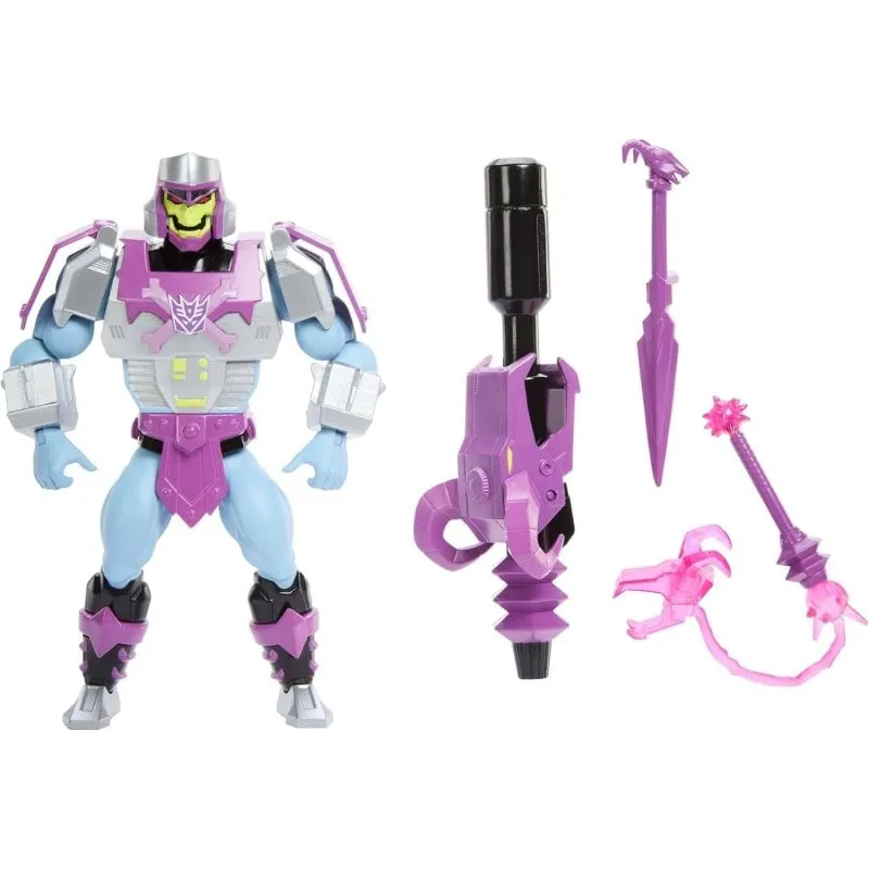 Figura Megatron Armatura Skeletor Mattel Masters of the Universe X Transformers 14 cm - immagine 1