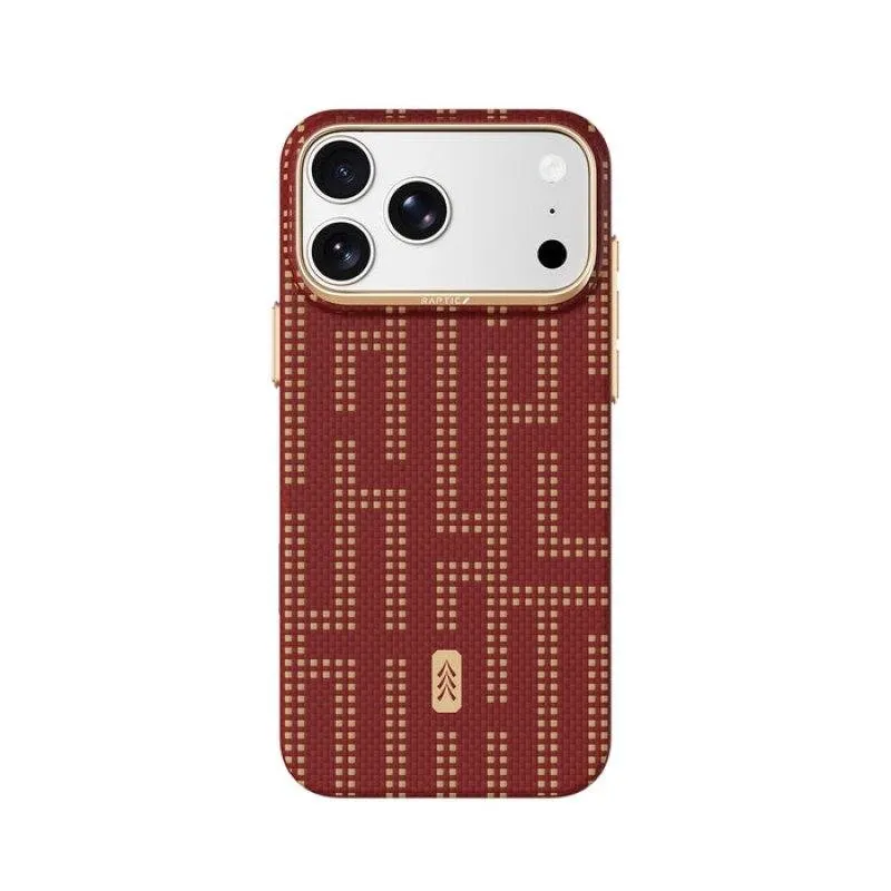 Cover Raptic Skin Grid Glory Fibra di Aramide Compatibile MagSafe per iPhone 18 Pro - immagine 1