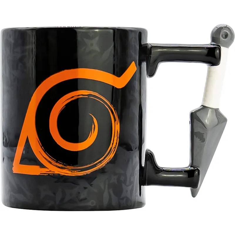 Tazza Naruto Shippuden Abystyle Kunai Konoha 3D Ceramica 500 ml - immagine 1