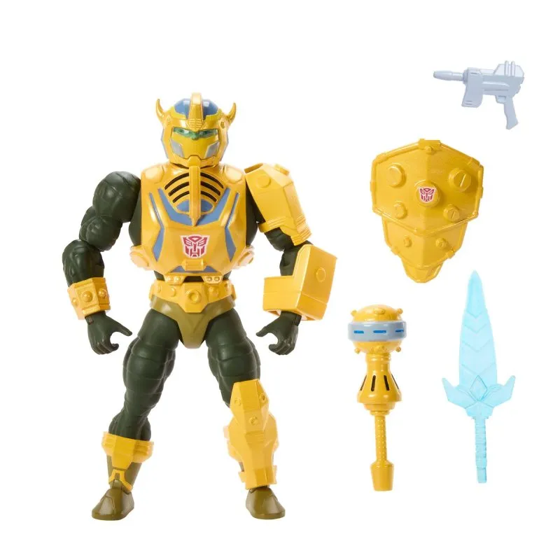 Action Figure Man-At-Arms Bumblebee Armor MOTU X Transformers Esclusiva 14 cm - immagine 1