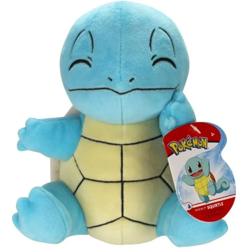 Peluche Pokémon Squirtle 20 cm Ufficiale Nintendo Fibra di Poliestere - immagine 1