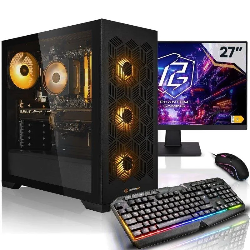 PC fisso Aurum 4213 AMD Ryzen 7 5700 32GB 1TB SSD RTX 5060 Ti Windows 11 - immagine 1