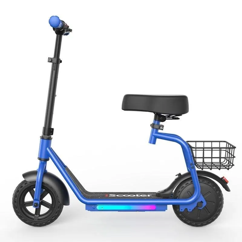 Monopattino elettrico iScooter iK7 250W Autonomia 15km Pneumatici pieni 8,5" Blu - immagine 1