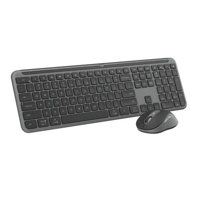 Tastiera Mouse Logitech MK950 Signature Slim Wireless Bluetooth RF Grafite AZERTY - immagine 1