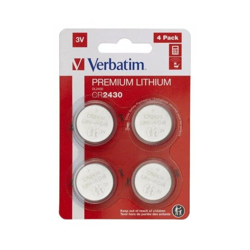 Pila Verbatim CR2430 3V - 4 pezzi - immagine 1