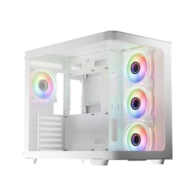 LC-Power Pro-Storm Light Case Gaming Midi-Tower ATX Bianco - immagine 1