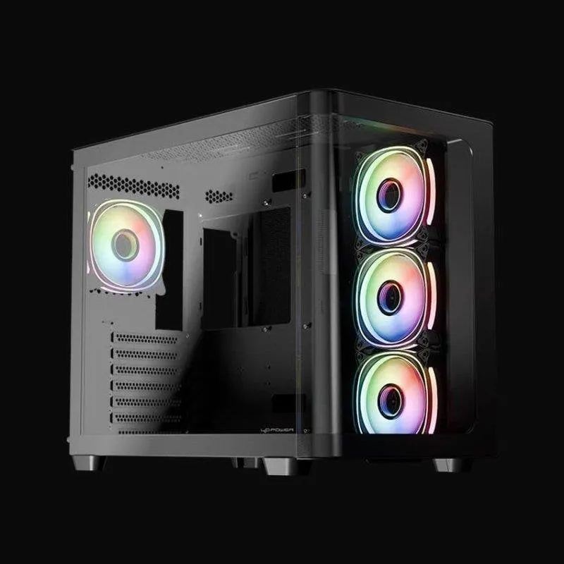 Case PC LC-Power Pro-Storm Dark Gaming Midi-Tower ATX Vetro Temperato - immagine 1