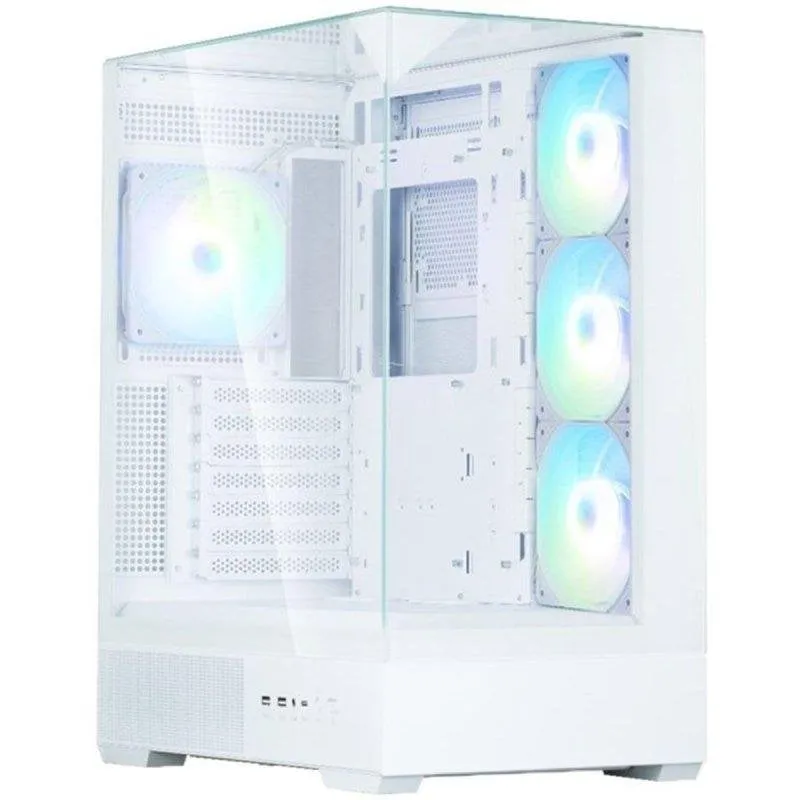 Case PC Zalman P40 Prism Plus Bianco Cristallo Temperato A-RGB USB-C - immagine 1