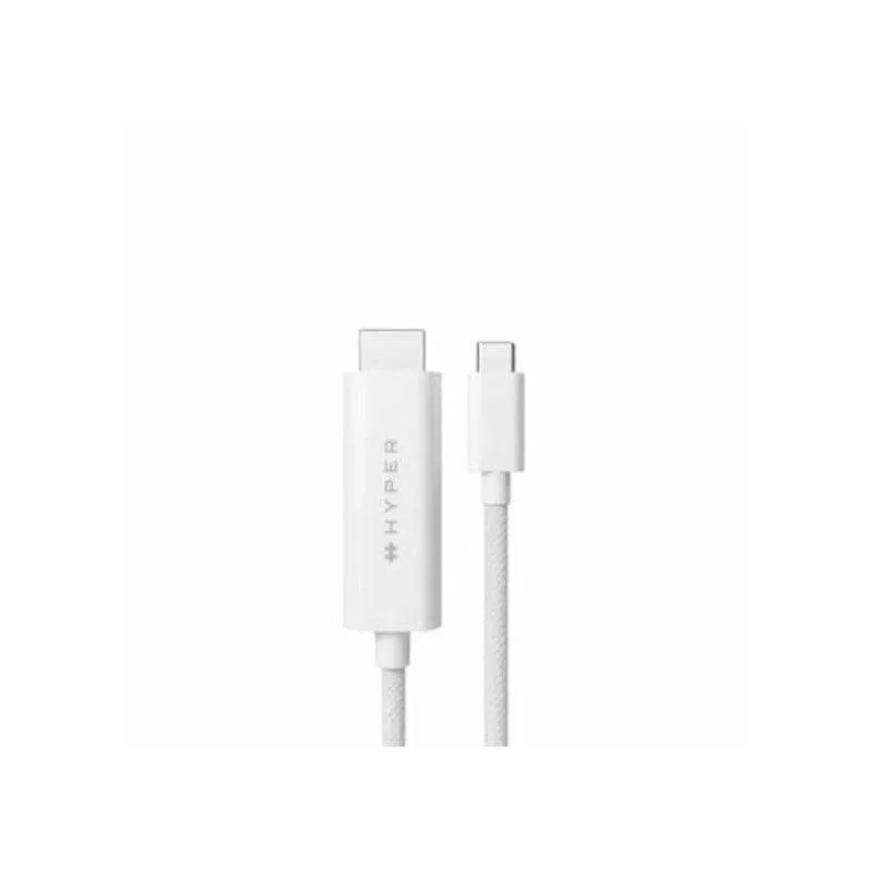 Cavo HDMI Targus Hyper HD6007WHGL USB-C 4K 2,5 m Bianco - immagine 1
