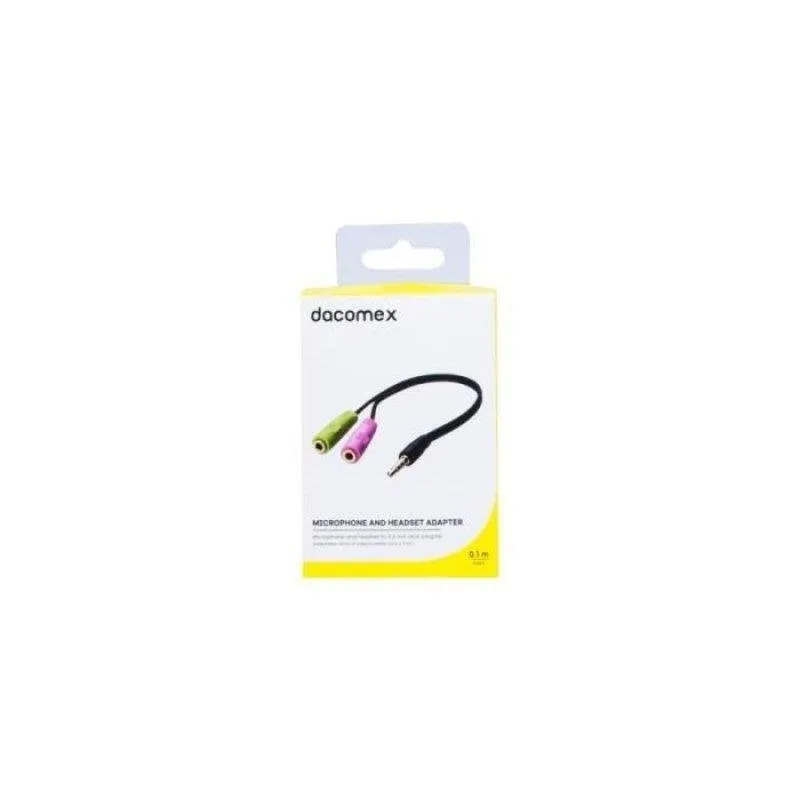 Adattatore Audio Dacomex Jack 3,5 mm Stereo Microfono - immagine 1