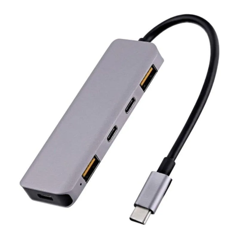 Hub USB-C 5 in 1 TnB TCHUBUSBC 10 Gbps PD 100 W - immagine 1